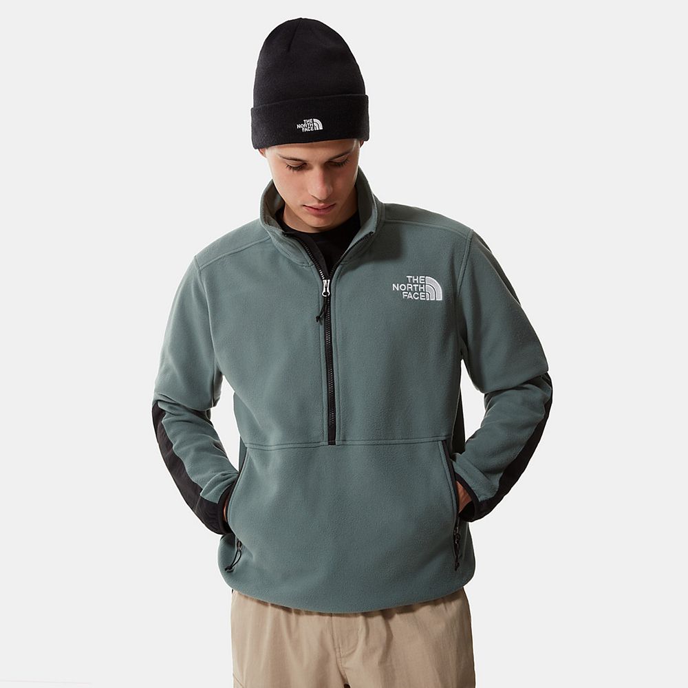 The North Face Fleece Mens Australia - The North Face Tka Kataka ½ Zip Green (PTO-105672)